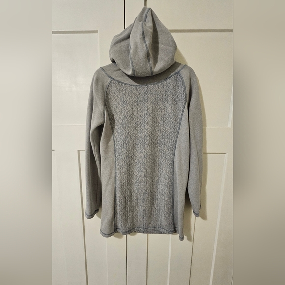 Prana Gray Women's Long Sweatshirt Light Blue Grey Large - Picture 9 of 10